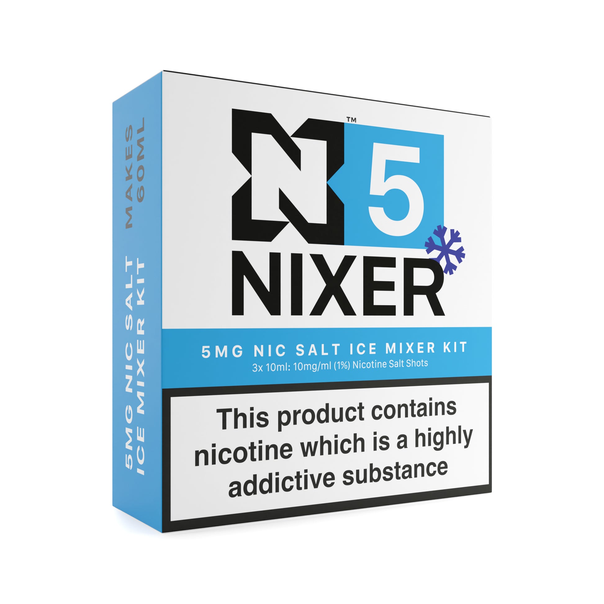 5mg Ice Nic Salt Mixer Kit Containing 3 x 10ml Bottles