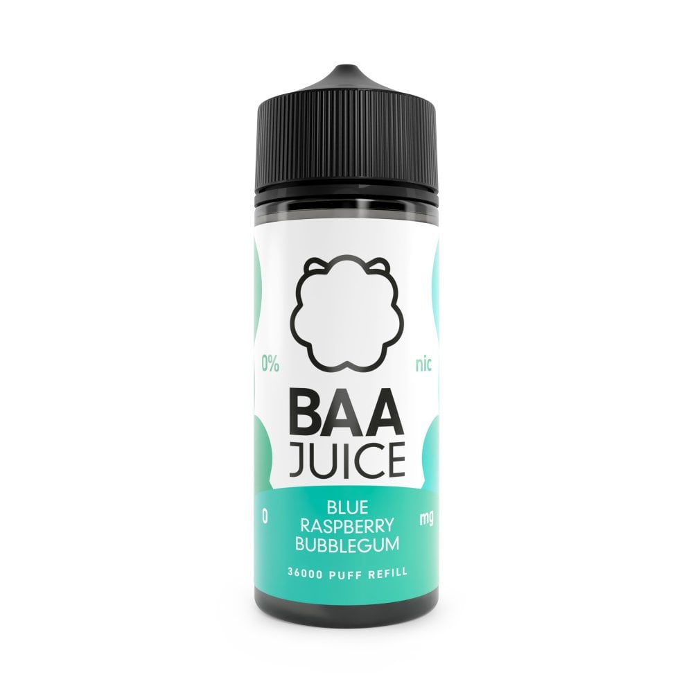 BAA Juice Blueberry Raspberry Bubblegum 100ml 5050 Shortfill