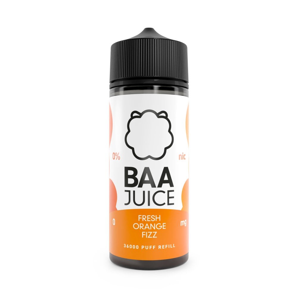 BAA Juice Fresh Orange Fizz 100ml 5050 Shortfill