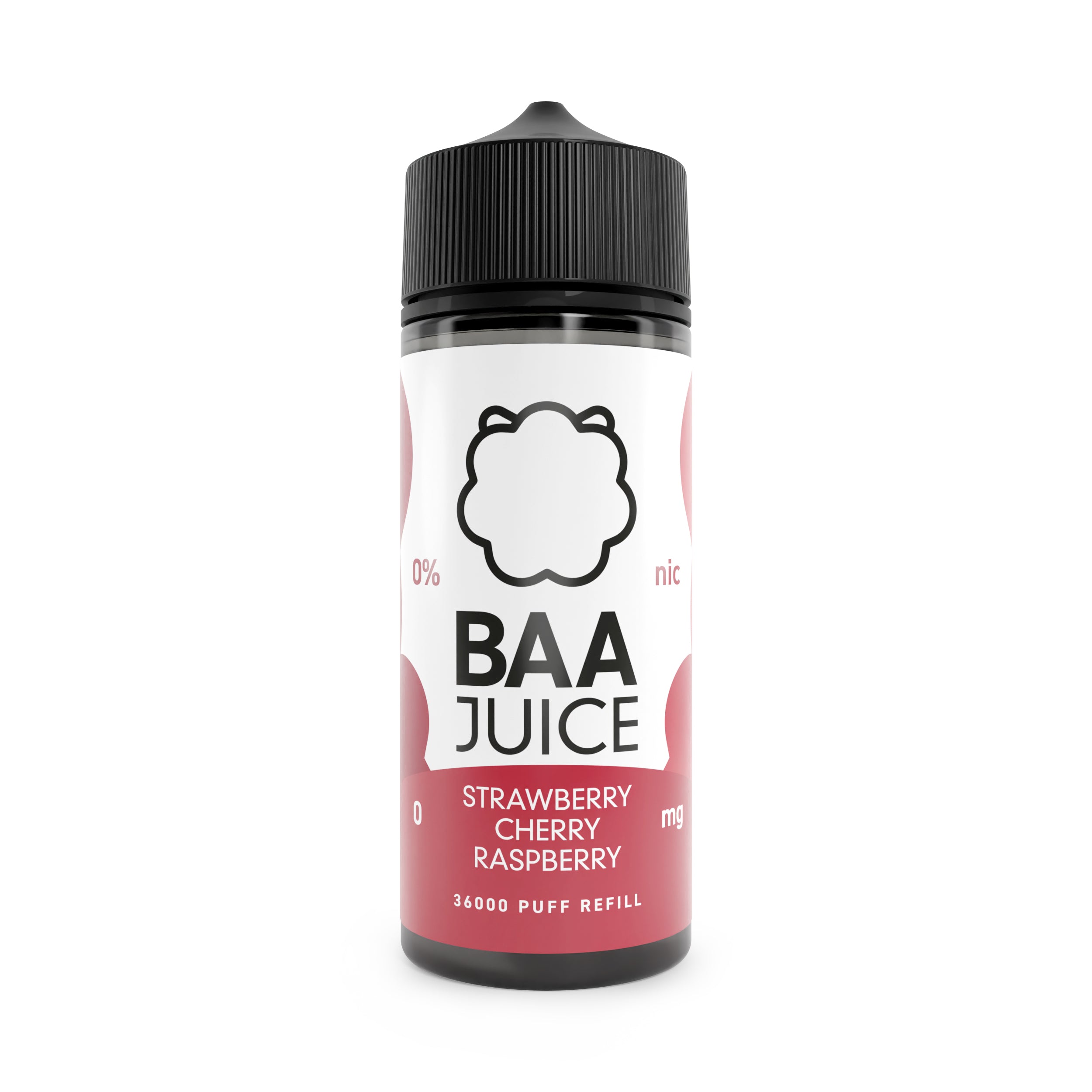 BAA Juice Strawberry Cherry Raspberry Shortfill in a 100ml Bottle
