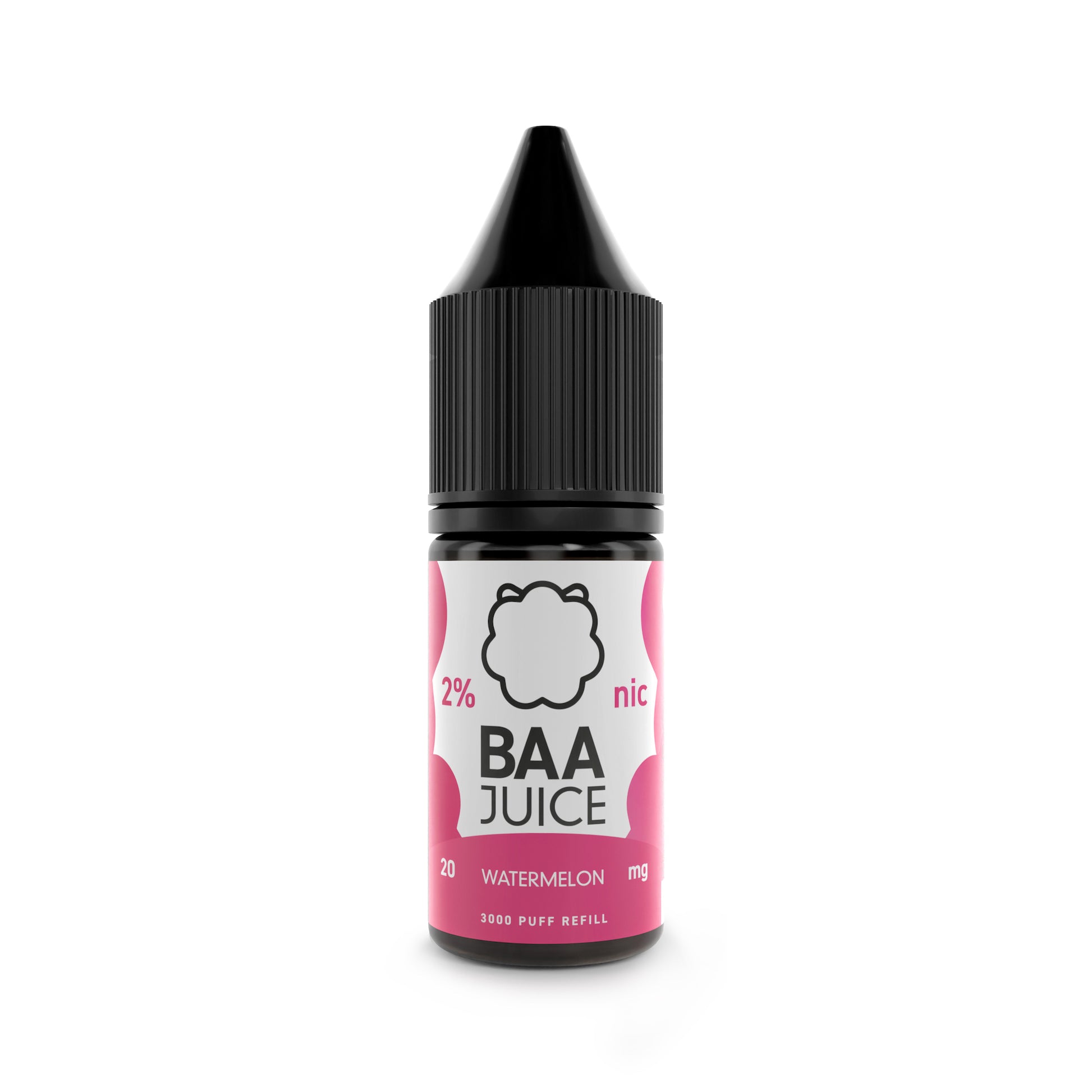 BAA Juice Watermelon Nic Salts in a pocket-size 10ml bottle