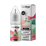 Bar Drop Apple & Cranberry Nic Salt in a 10ml Bottle Size
