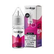 Bar Drop Strawberry Cherry Raspberry Ice Nic Salt in a 10ml Bottle Size