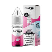 Bar Drop Strawberry Ice Pop Nic Salt in a 10ml Bottle Size