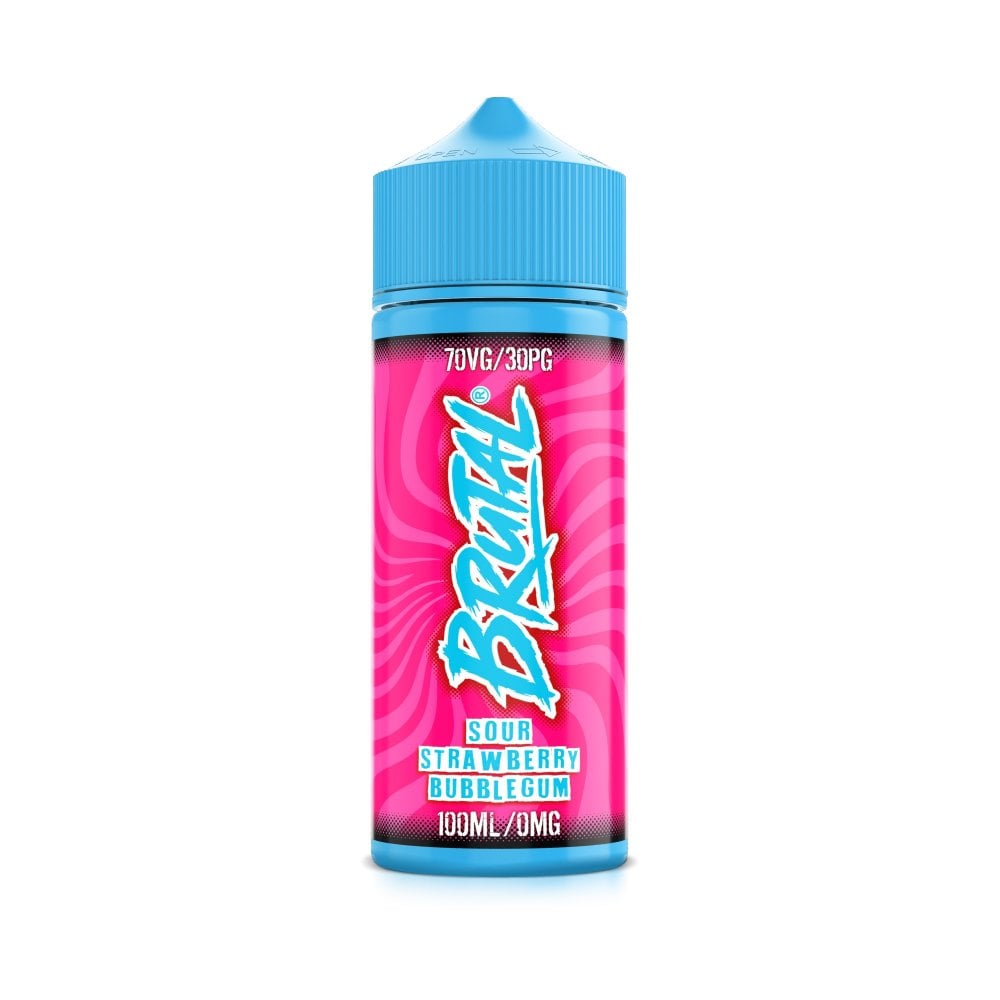 Brutal Sour Strawberry Bubble Gum 100ml Shortfill E-liquid