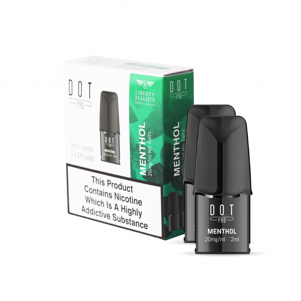 Dot PRO Menthol 2ml Pre-filled Replacement Pods for the DOT Pro Vape Kit