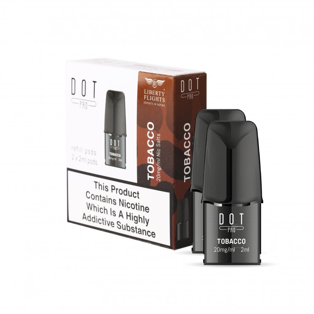 Dot PRO Tobacco 2ml Pre-filled Replacement Pods for the DOT Pro Vape Kit