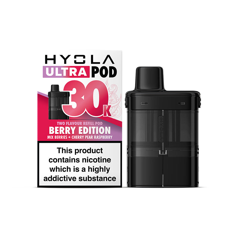Hyola Ultra 30k Pod Berry Edition Mixed Berries & Cherry Pear Raspberry flavours