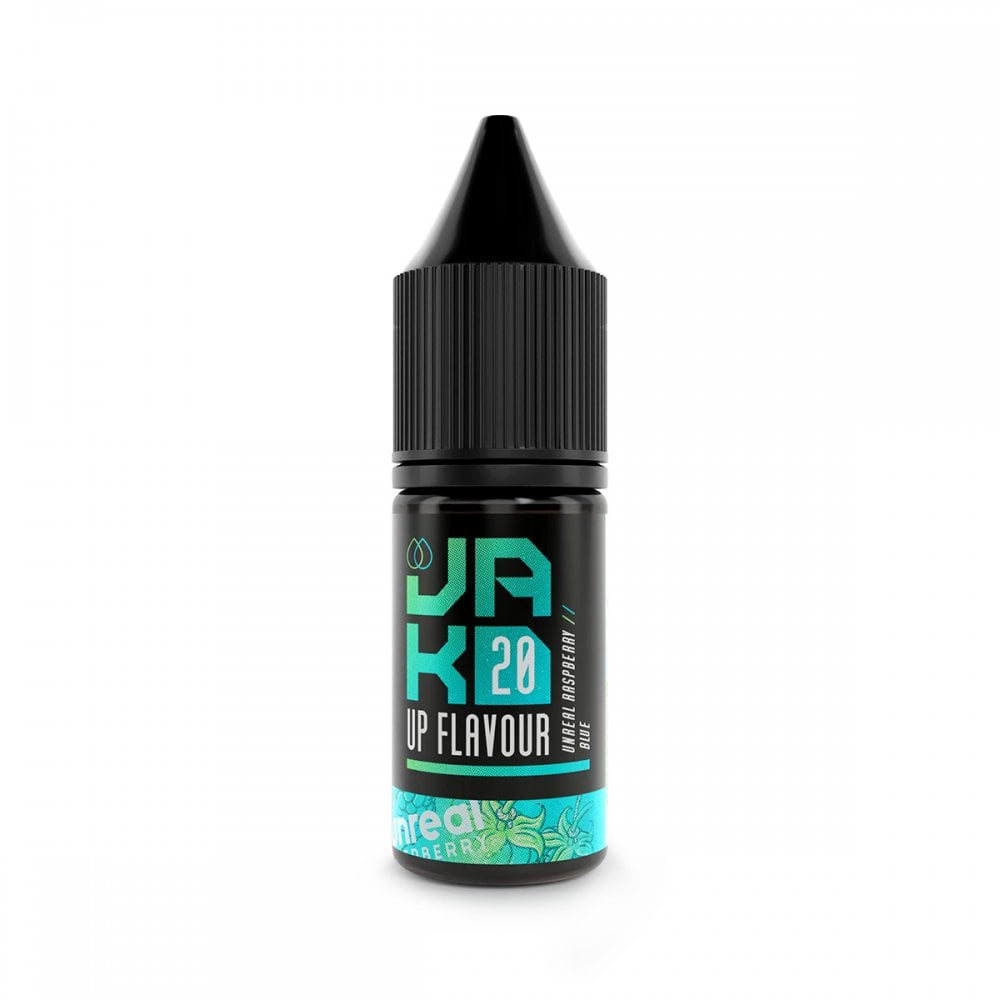 Jakd Unreal Raspberry Blue Nic Salts in a 10ml Bottle Size