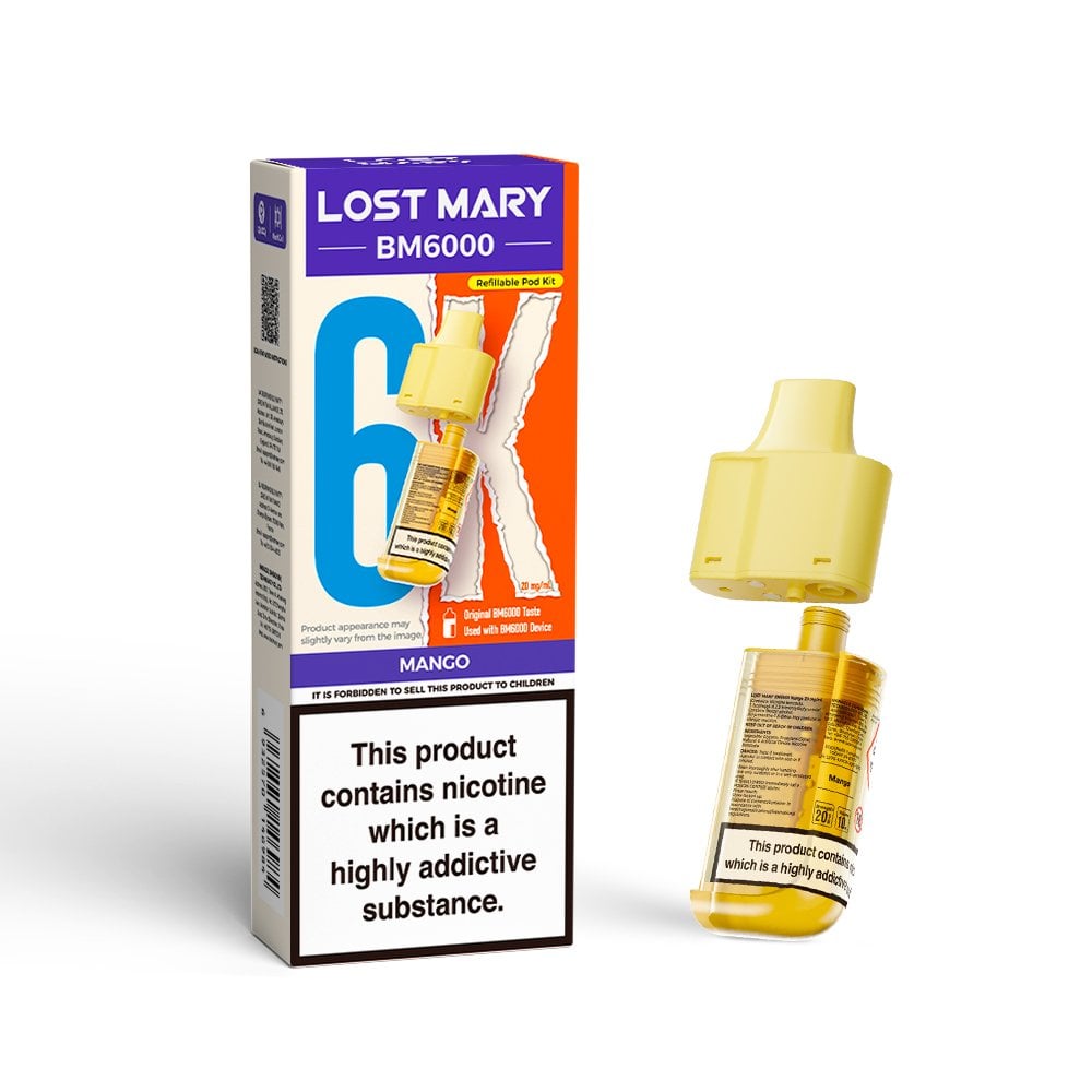 Lost Mary BM6000 Mango Pre-filled Pods