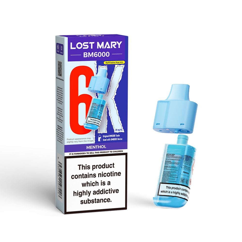 Lost Mary BM6000 Menthol Pre-filled Pods
