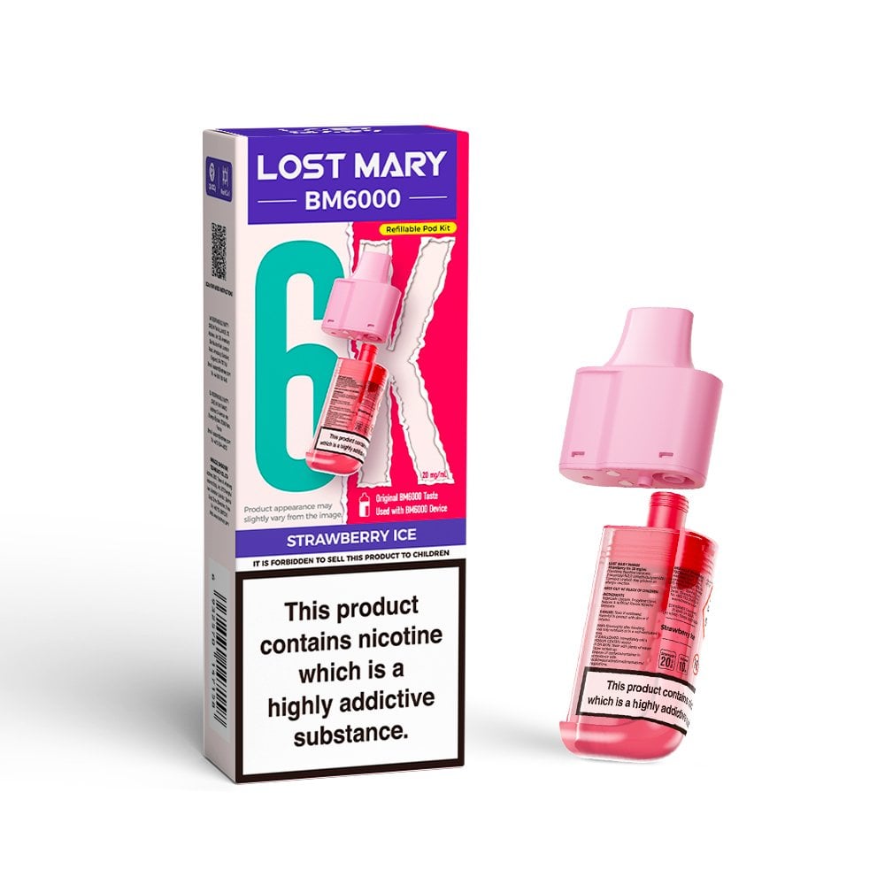 Lost Mary BM6000 Strawberry Ice Pre-filled Pods