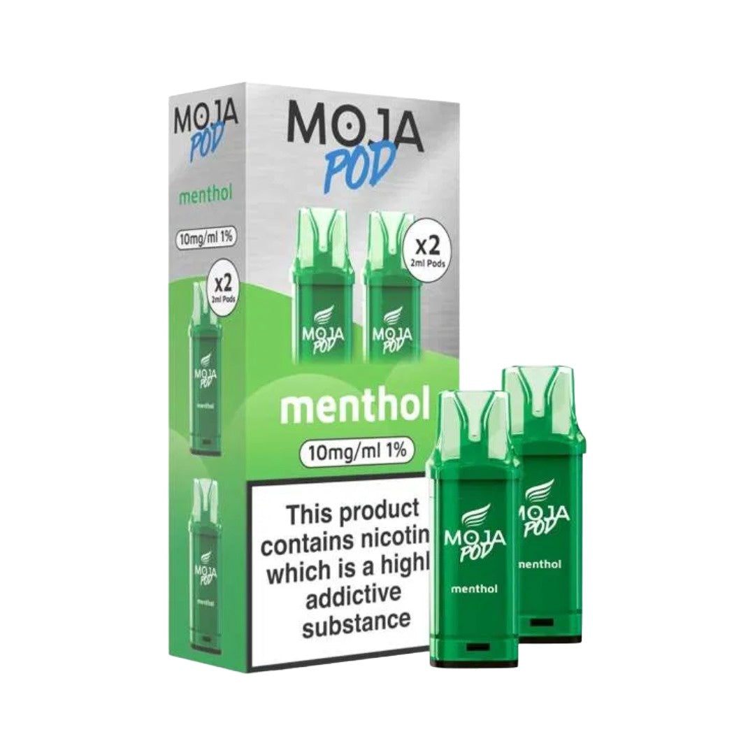 Moja Pod Menthol x 2 Pack of pre-filled pods in 10mg