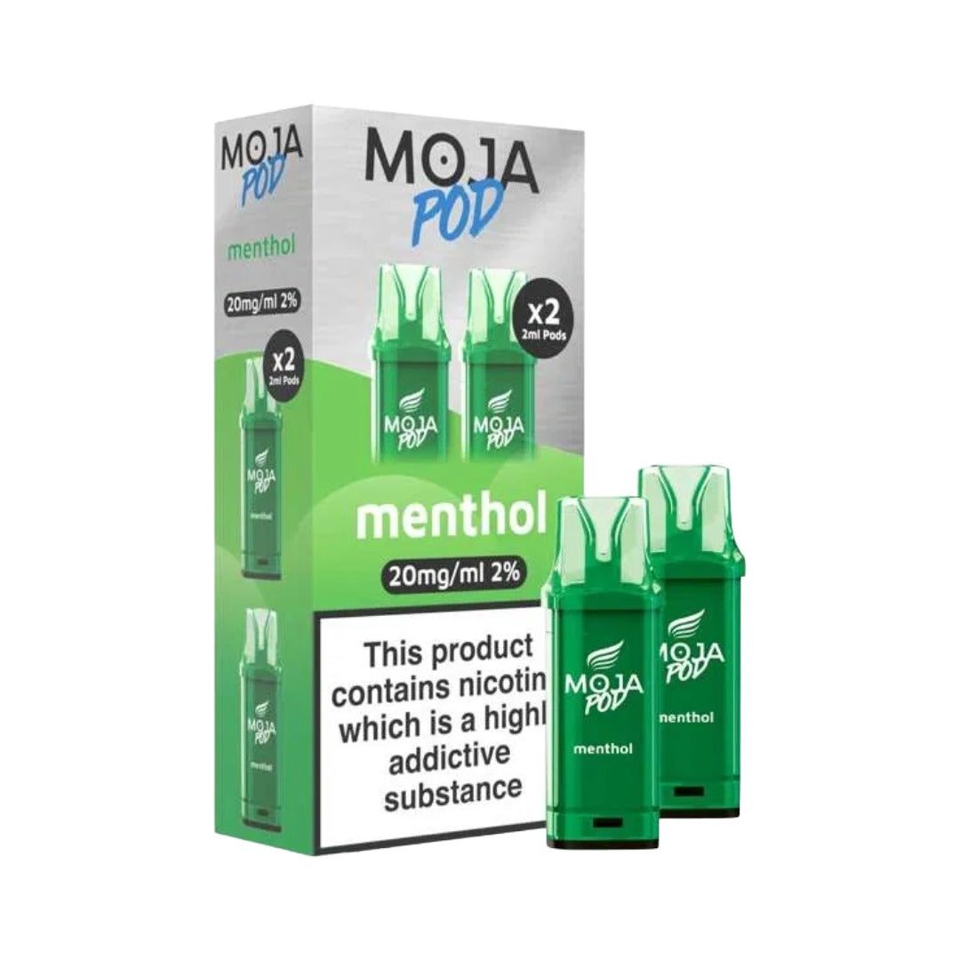 Moja Pod Menthol x 2 Pack of pre-filled pods in 20mg