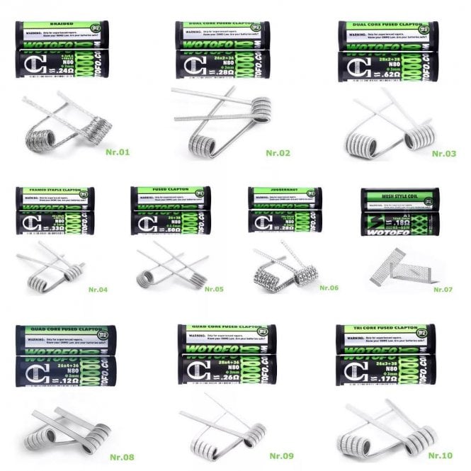 N80 Wotofo Claptons