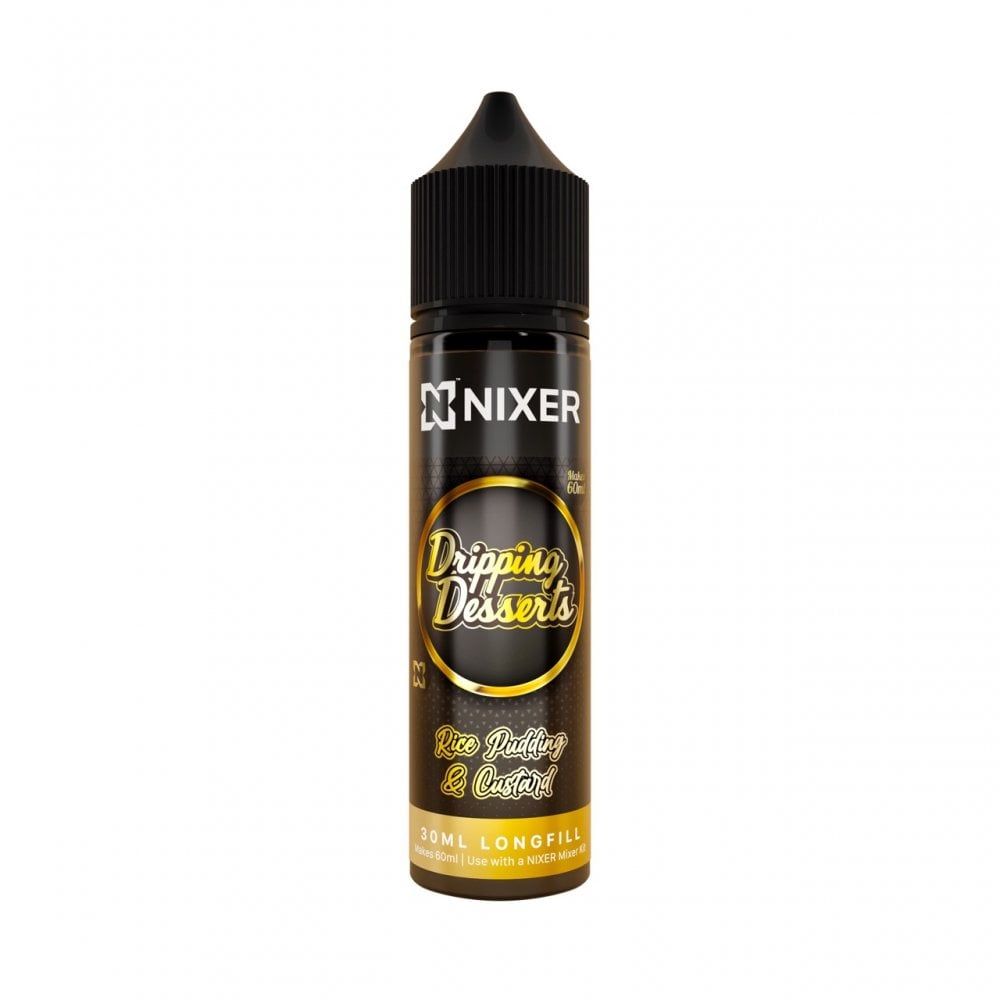 Nixer x Dripping Desserts Rice Pudding & Custard Longfill E-liquid