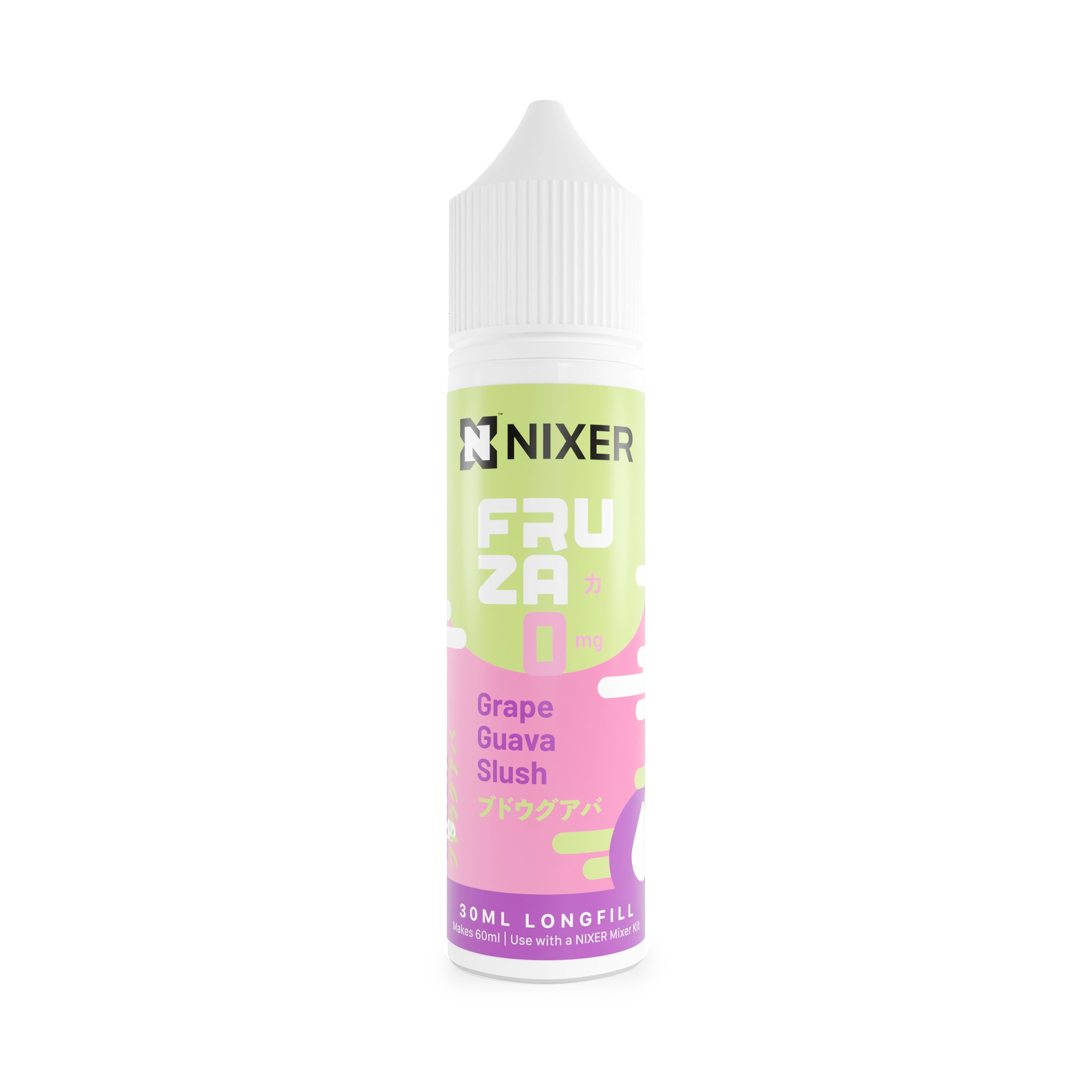 Nixer x Fruza Grape Guava Slush Longfill E-liquid