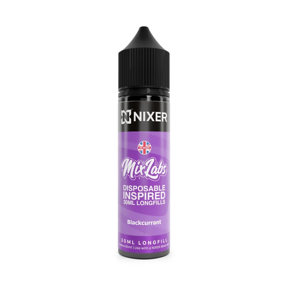 Nixer x Mix Labs Blackcurrant Longfill E-liquid