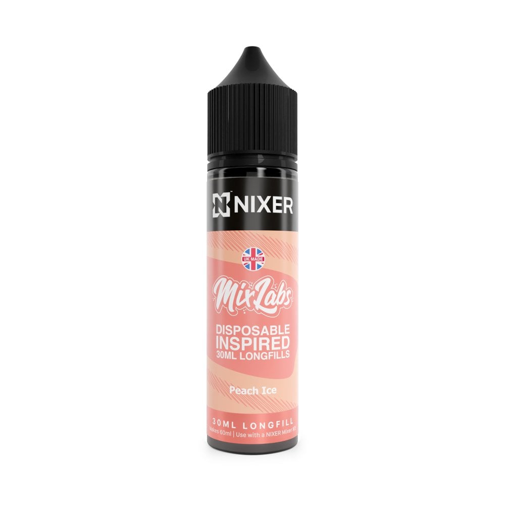 Nixer x Mix Labs Peach Ice Longfill E-liquid