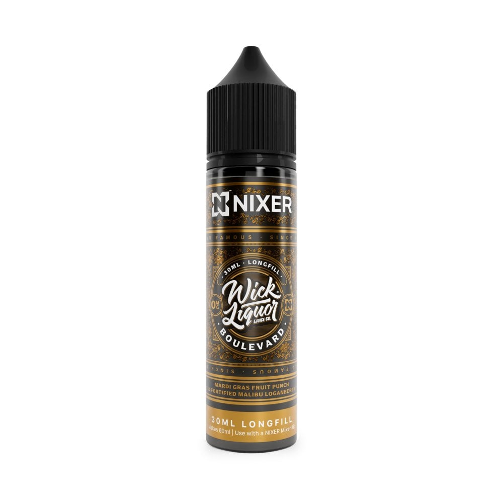 Nixer x Wick Liquor Boulevard Longfill E-liquid