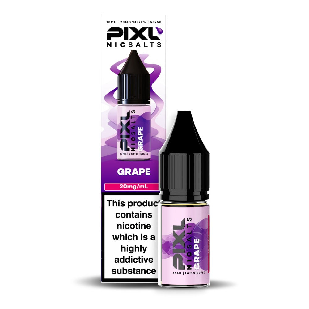 Pixl Nic Salts Grape flavoured 10ml e-liquid