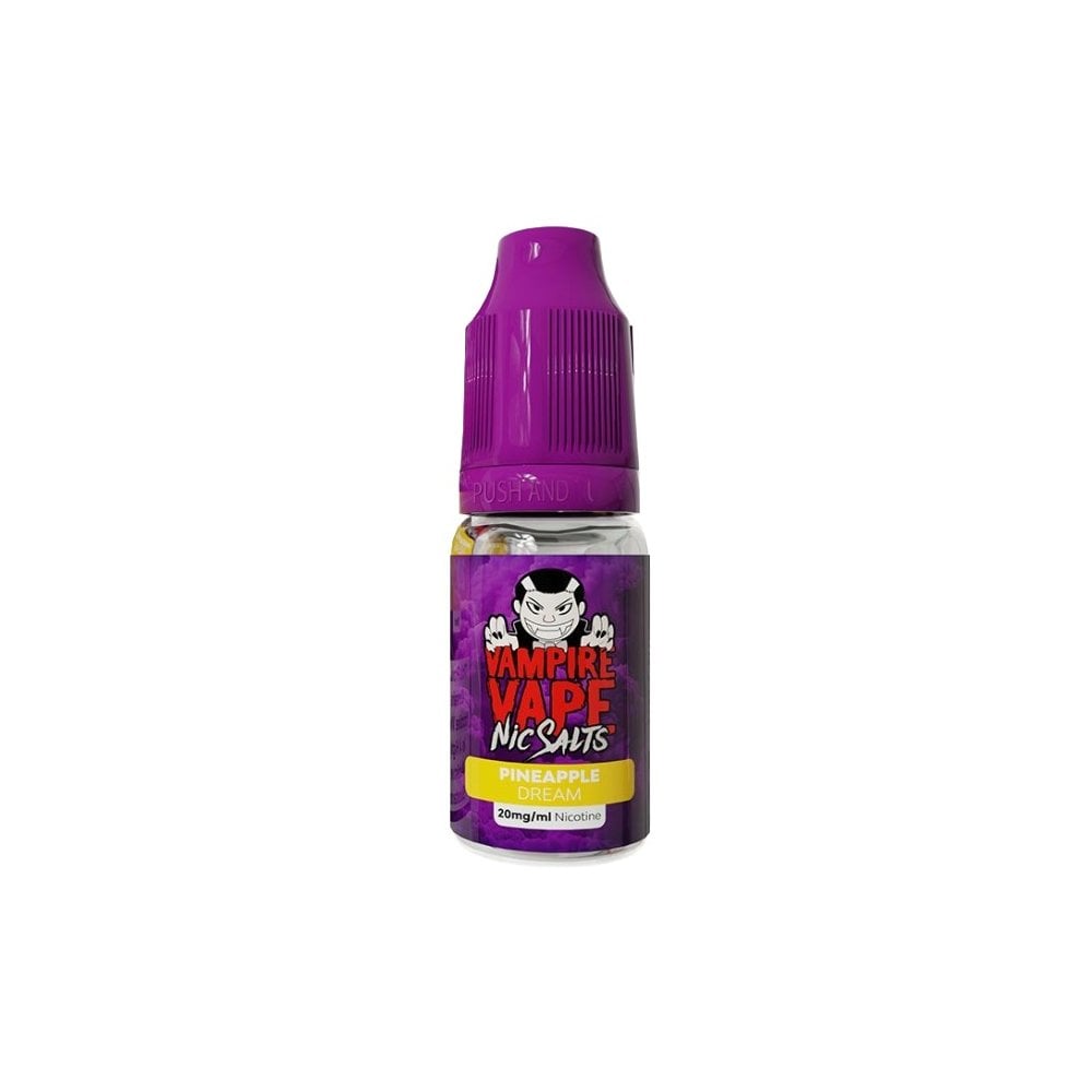 Vampire Vape Pineapple Dream Nic Salts in a 10ml Bottle Size