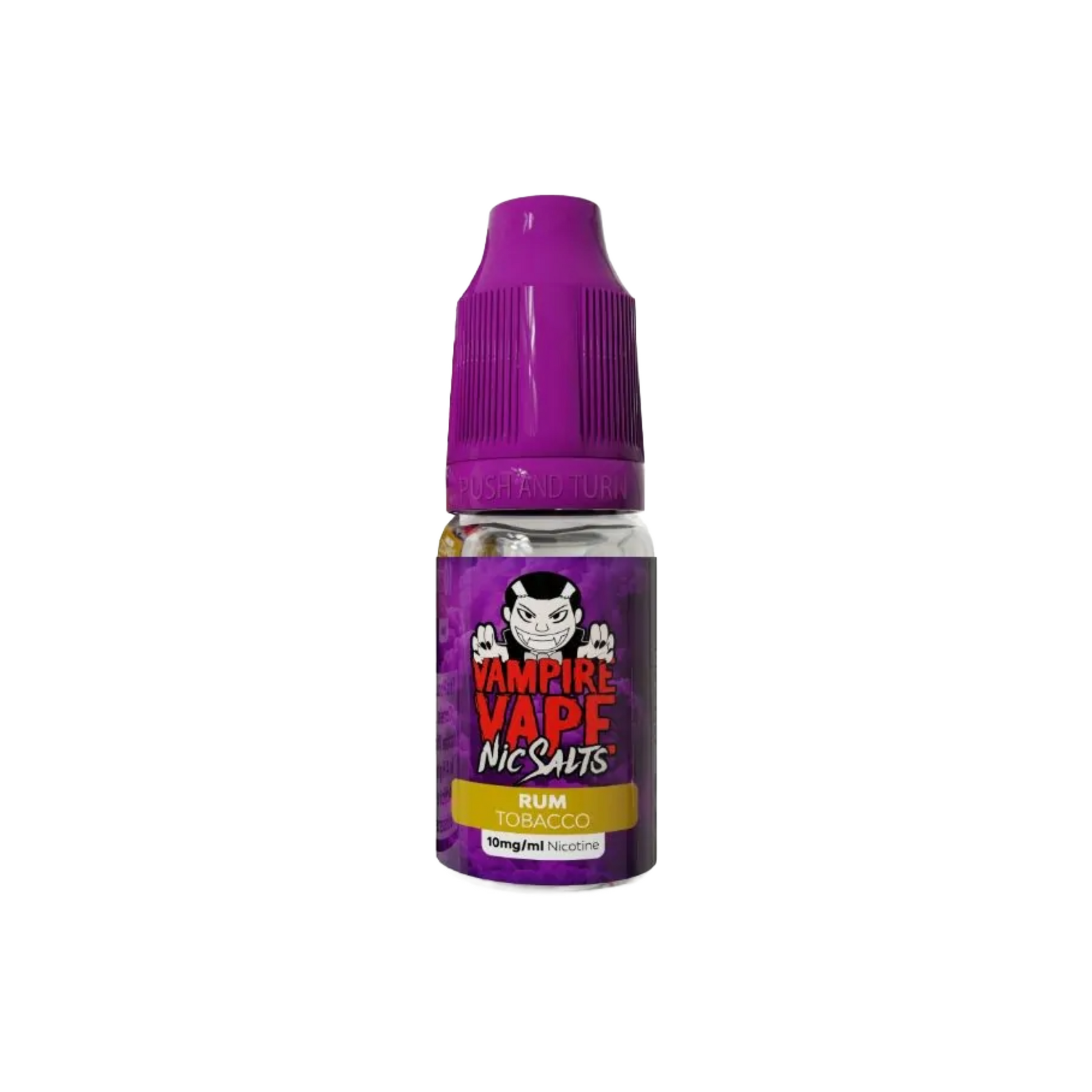 Vampire Vape Rum Tobacco Nic Salts in a 10ml Bottle Size
