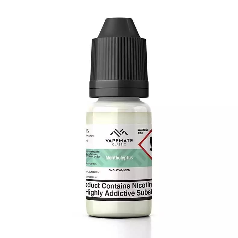Vapemate Classic Mentholyptus Freebase E-liquid in a 10ml Bottle Size
