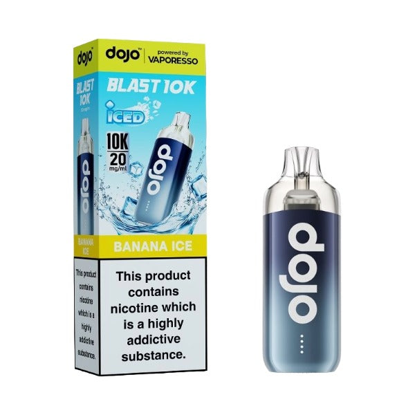 Vaporesso Dojo Blast 10k Banana Ice Kit including device and pre-filled pod