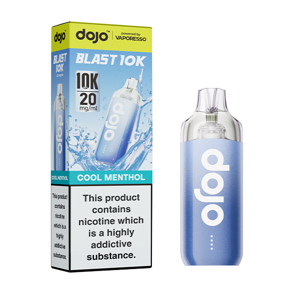 Vaporesso Dojo Blast 10k Cool Menthol Kit including device and pre-filled pod