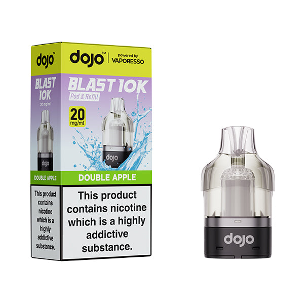 Vaporesso Dojo Blast 10k Double Apple Pods offering up to 10k puffs
