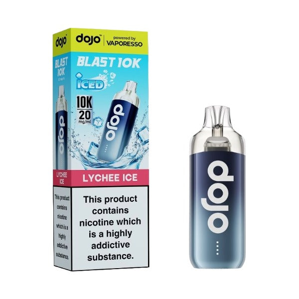 Vaporesso Dojo Blast 10k Lychee Ice Kit including device and pre-filled pod