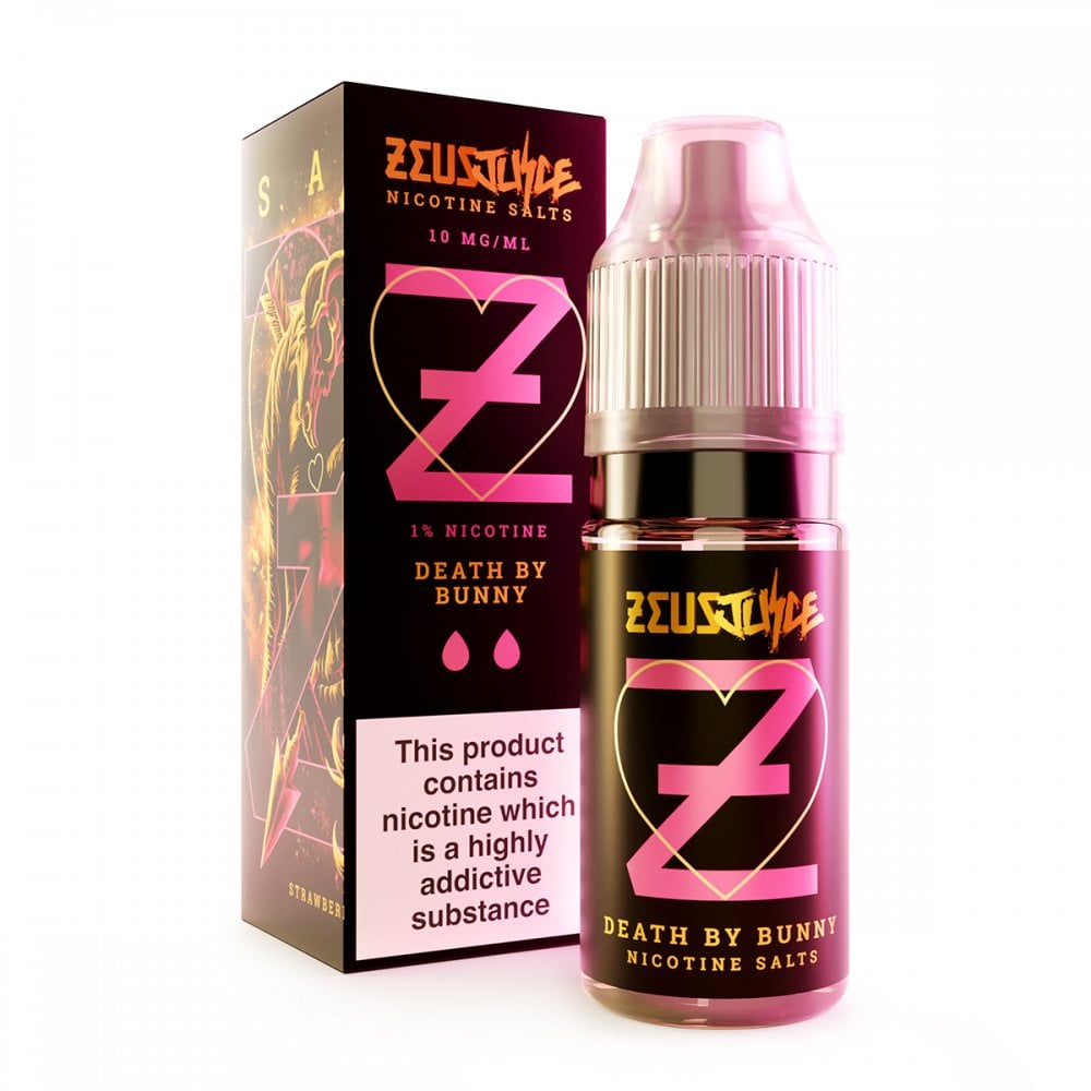Zeus Juice Death By Bunny Nic Salts in a 10ml Bottle Size